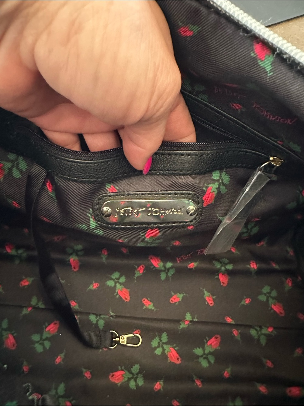 Betsey Johnson "Will You Be Mine" โค๏ธโ๐ฅ Leopard and Heart Quilted Satchel - Picture 8 of 16
